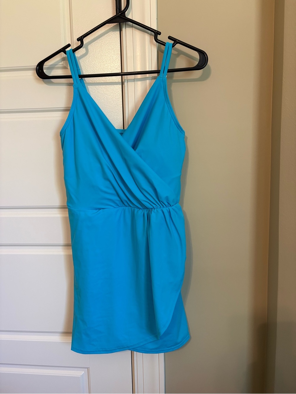 Women’s Bright Turquoise Lands End Swim Dress